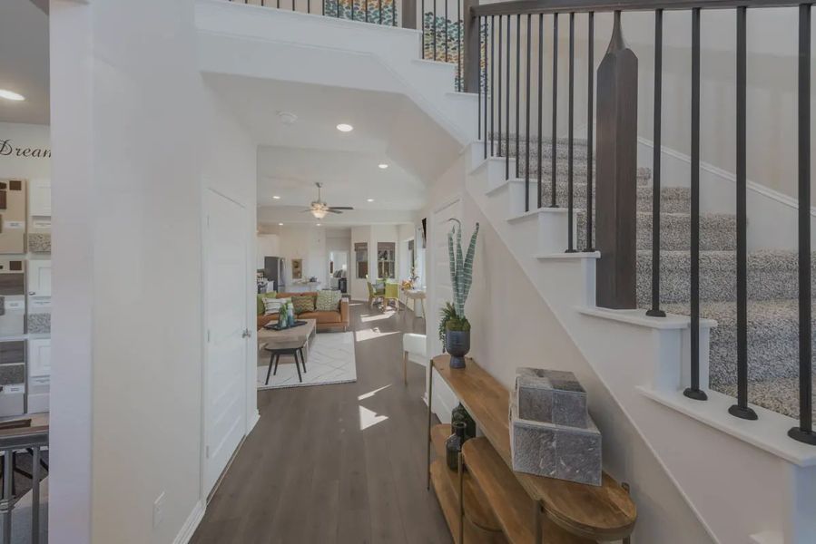 Representative furnished interior of a home built from the Cambridge by Chesmar Homes in Heartland 40's, Heartland (Image 14).