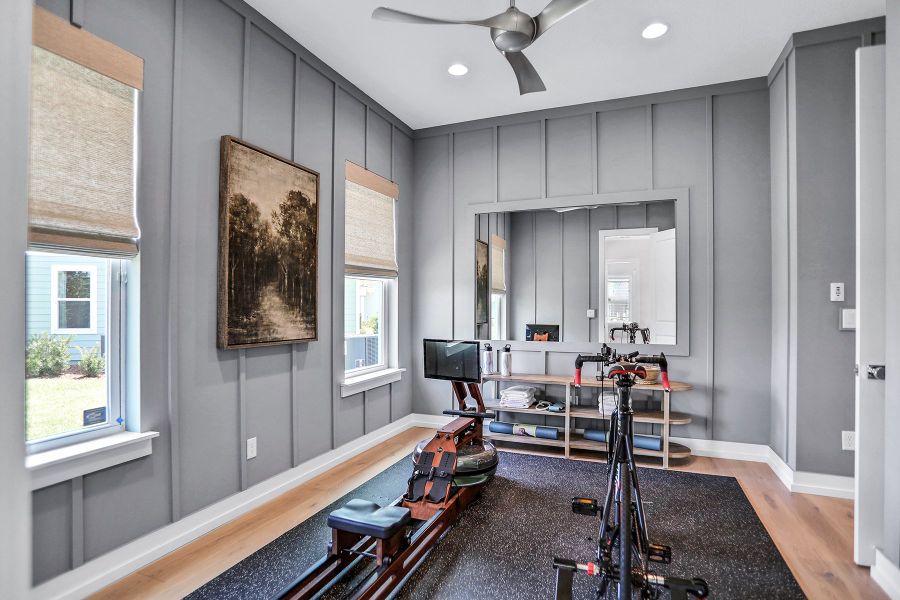 Representative furnished interior of a home built from the Lola - Hidden Creek by MasterCraft Builder Group in SilverLeaf, St. Augustine (Image 14).