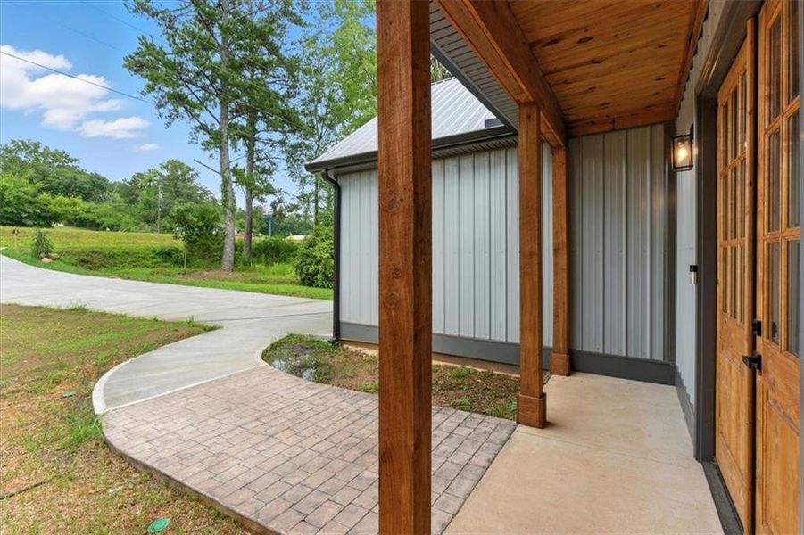 Exterior details and patio area of a home in , Adairsville (Image 25).