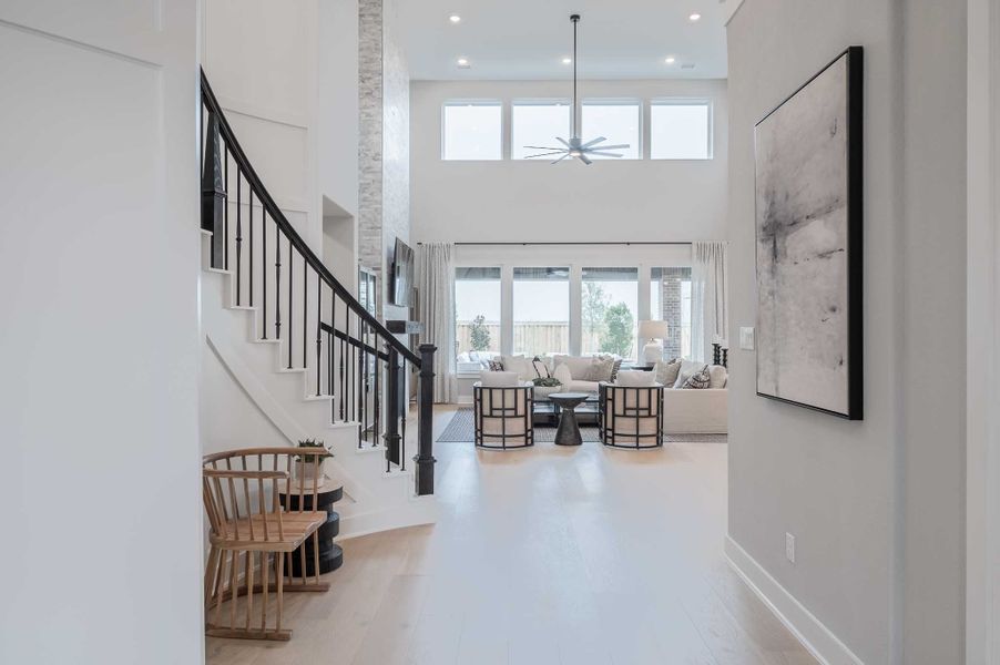 Representative furnished interior of a home built from the Milan by Tri Pointe Homes in Dunham Pointe, Cypress (Image 64).