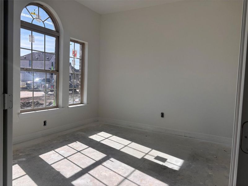 Actual progress of the home.
