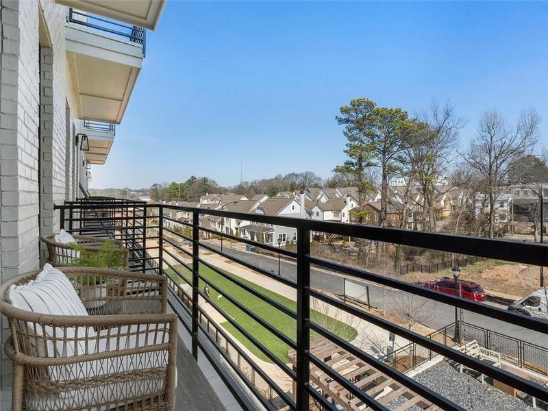 Exterior details and patio area of a home in , Atlanta (Image 1). Exterior details and patio area of a home in , Atlanta (Image 1).