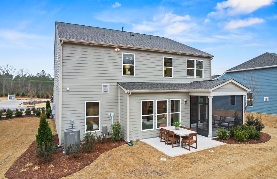 Exterior details and patio area of a home in Elmbrook, Indian Trail (Image 4).