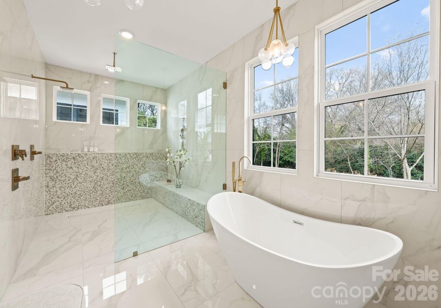 Furnished interior view inside a new home in , Charlotte (Image 12).