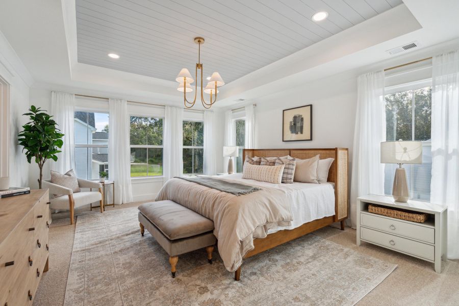 Furnished interior view inside a new home in Sweetgrass Station, Summerville (Image 39). Furnished interior view inside a new home in Sweetgrass Station, Summerville (Image 39).
