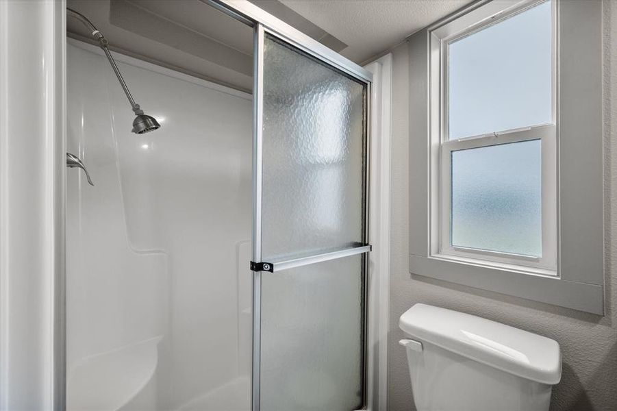 And the shower will help you clean up after a day out on the lake!