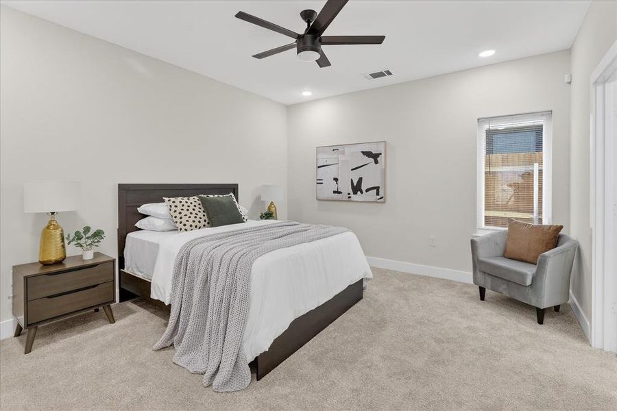 Furnished interior view inside a new home in , Dallas (Image 28).