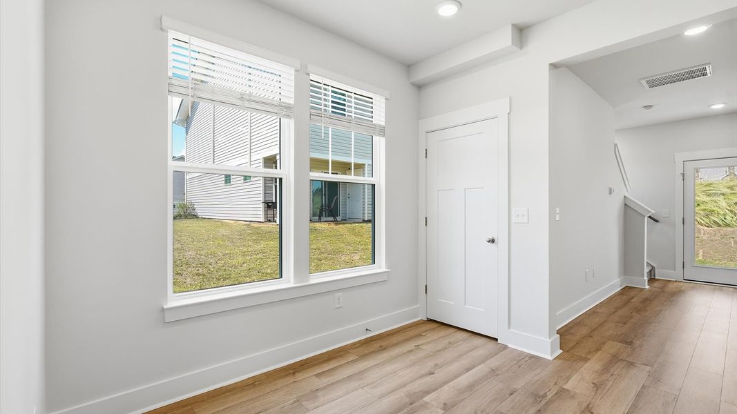 Eye-catching dining space with modern lighting and superior design near Downtown Anderson