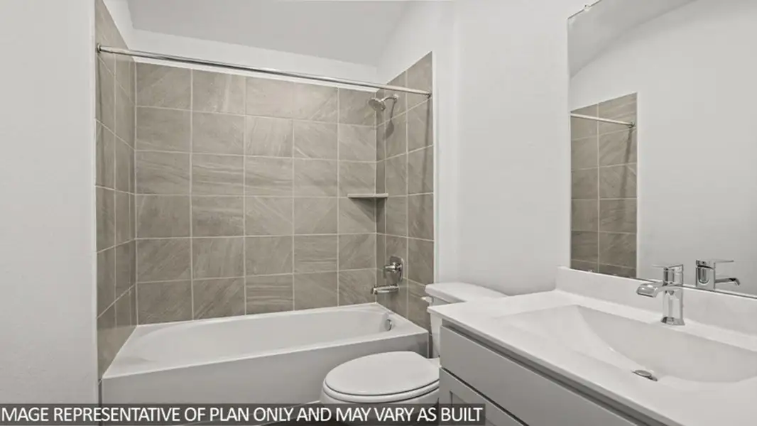 Furnished interior view inside a new home in Newport Pointe, Crosby (Image 3).