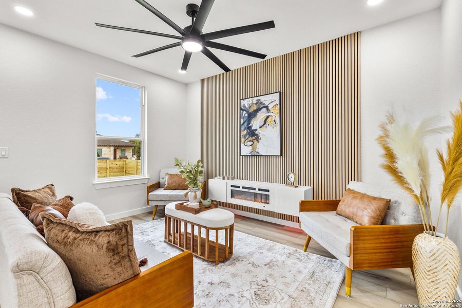 Furnished interior view inside a new home in , San Antonio (Image 8). Furnished interior view inside a new home in , San Antonio (Image 8).