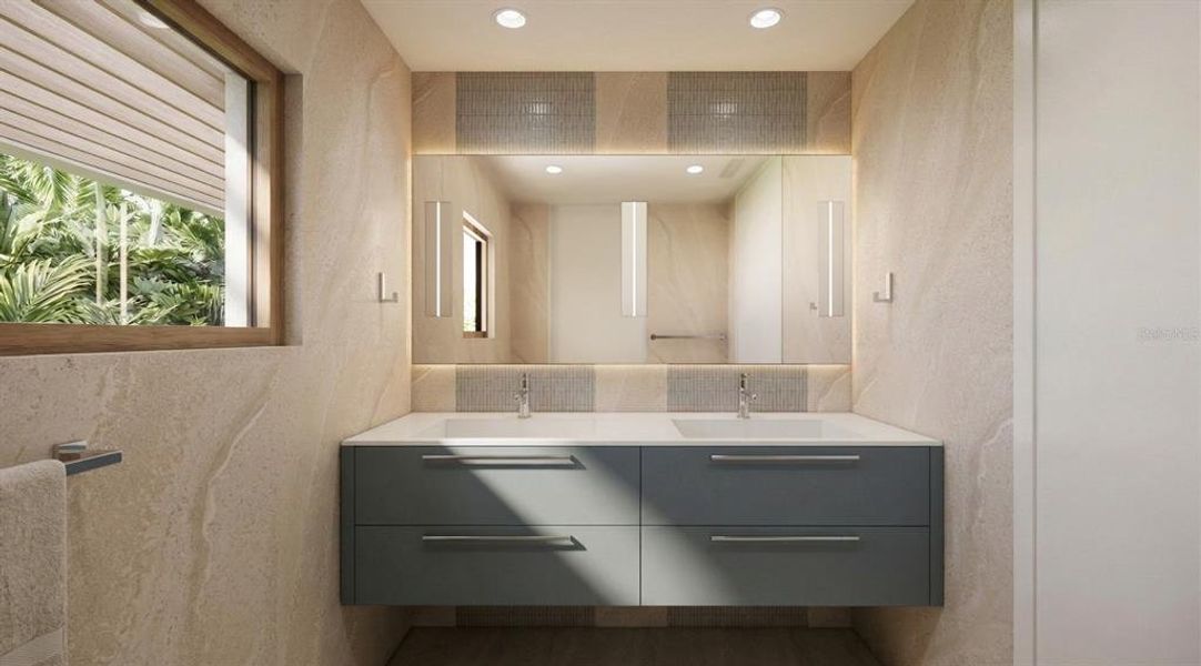 Furnished interior view inside a new home in , Longboat Key (Image 30).