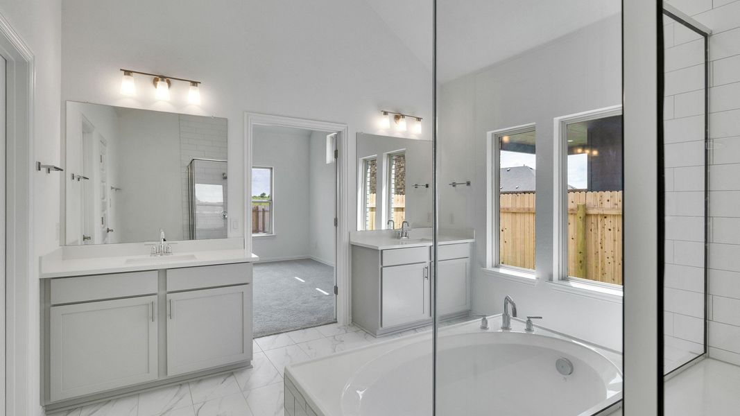 Furnished interior view inside a new home in Carillon, Manor (Image 15). Furnished interior view inside a new home in Carillon, Manor (Image 15).