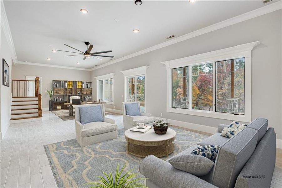 Furnished interior view inside a new home in , Gainesville (Image 18).