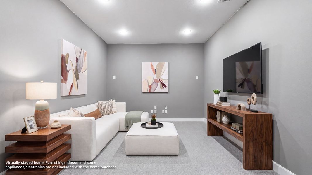 Furnished interior view inside a new home in Mustang Lakes, Celina (Image 11).