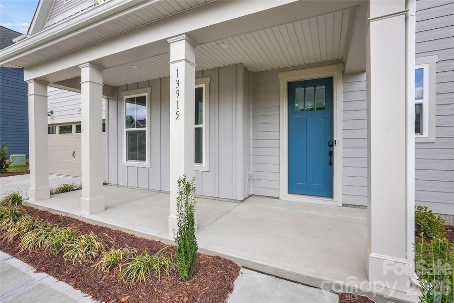 Exterior details and patio area of a home in Parkside Crossing, Charlotte (Image 4).