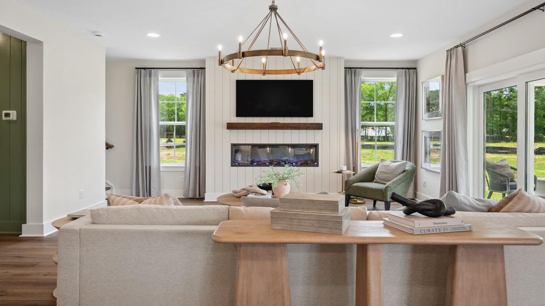 Furnished interior view inside a new home in Creekside at Andrews, Summerville (Image 28).