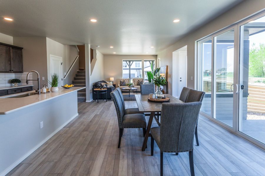 Furnished interior view inside a new home in Trailside, Timnath (Image 29).