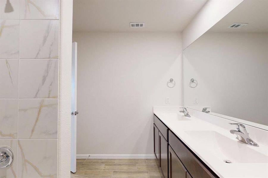 Furnished interior view inside a new home in Kings Way, Denton (Image 9).