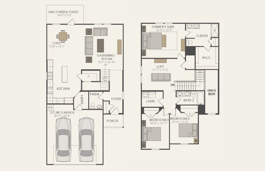 2D floor plan layout of this home in Arbordale, Forney, TX (Image 2). 2D floor plan layout of this home in Arbordale, Forney, TX (Image 2).