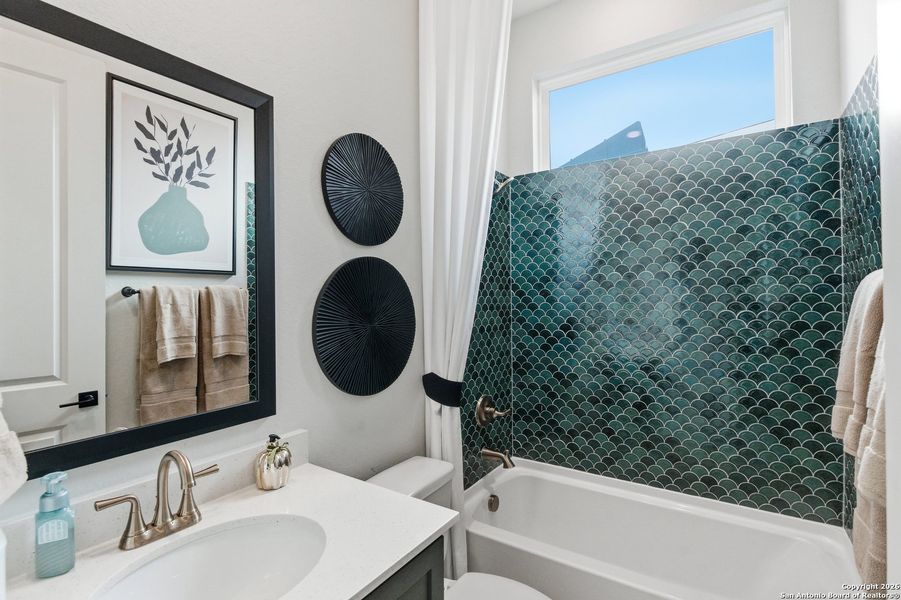 Furnished interior view inside a new home in Prominence, San Antonio (Image 30).