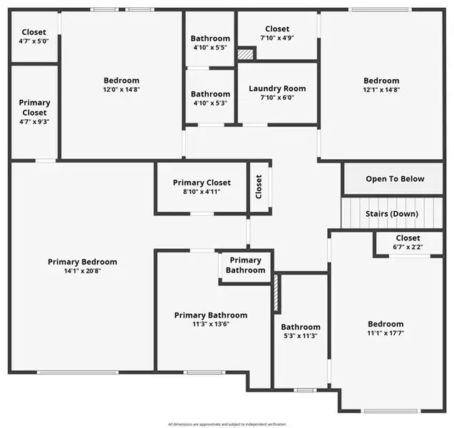 2D floor plan layout of this home in , Atlanta, GA (Image 7).