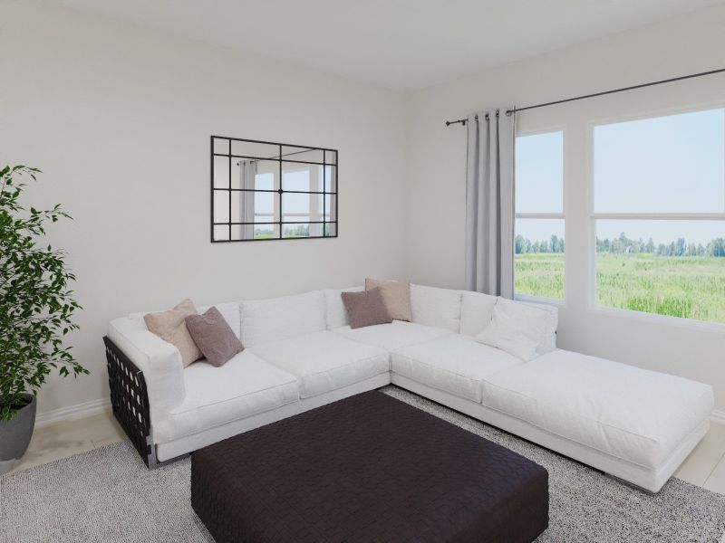 Furnished interior view inside a new home in Lakehaven - Spring Series, Farmersville (Image 4).