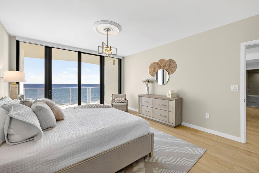 Furnished interior view inside a new home in , Pompano Beach (Image 9).