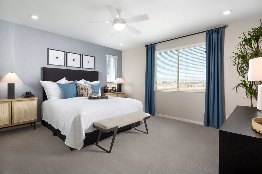 Furnished interior in a model home at Windstone Ranch North in Surprise (Image 17).