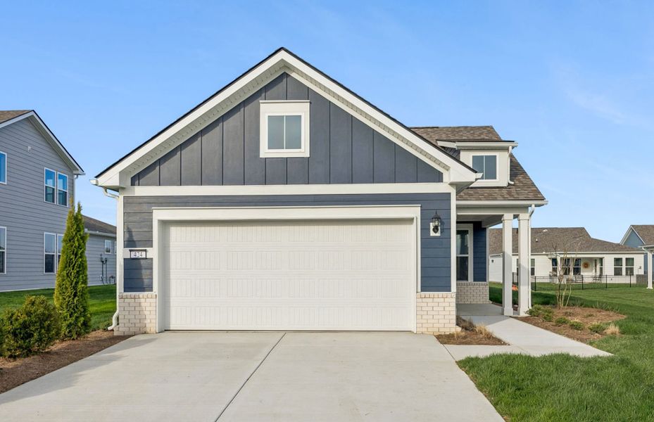 Front exterior of a new home in Del Webb Southern Harmony, Murfreesboro, TN, highlighting curb appeal (Image 22).