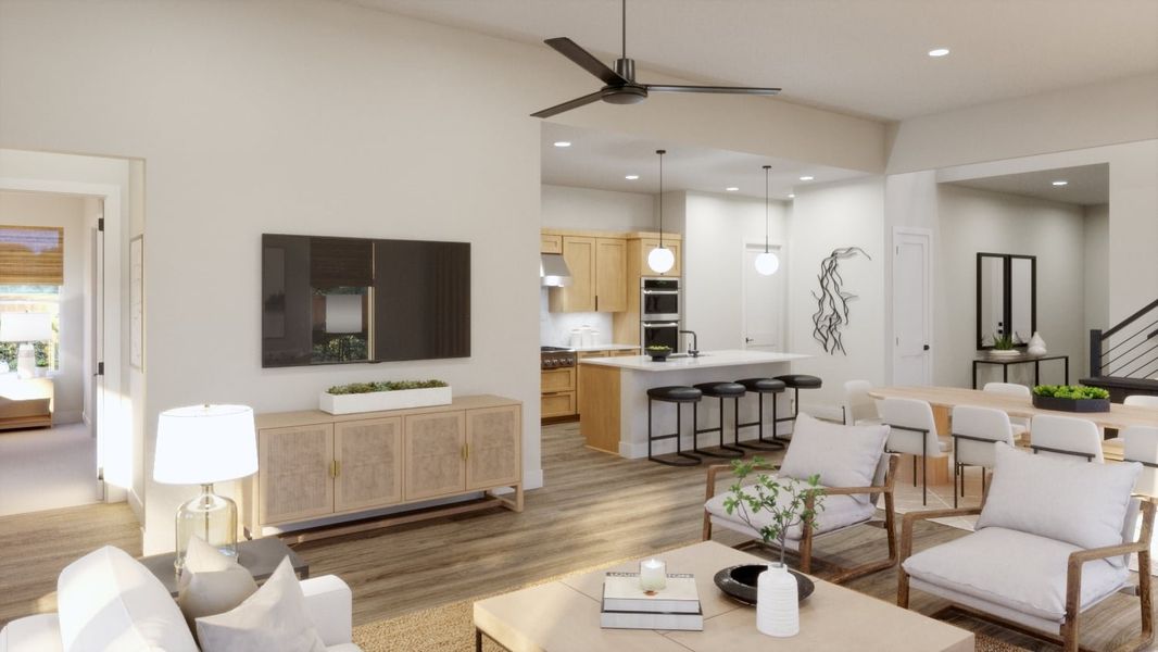 Representative furnished interior of a home built from the 4061 by Risewell Homes in Freedom at Anthem, Kyle (Image 4).