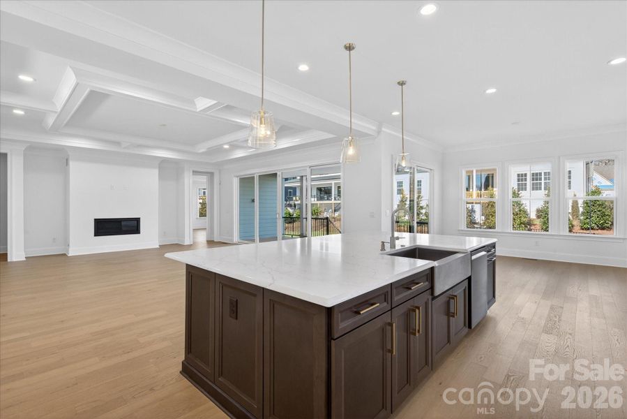 Furnished interior view inside a new home in Heritage at Marvin, Marvin (Image 6).