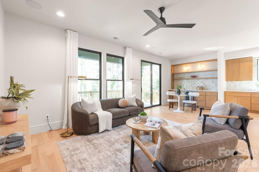 Furnished interior view inside a new home in , Charlotte (Image 37).