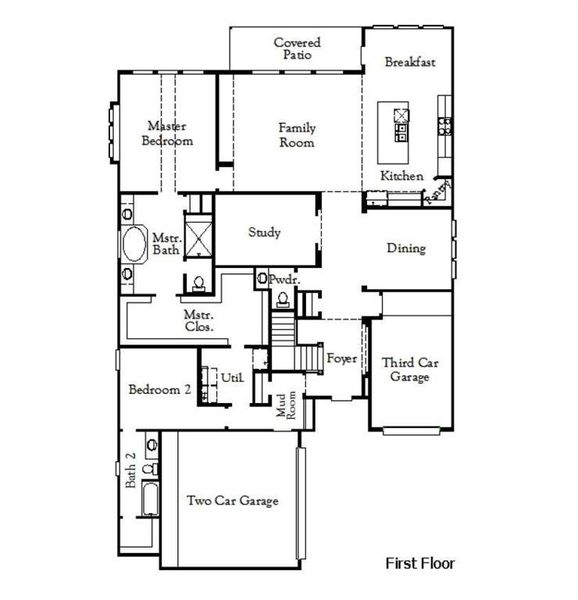 2D floor plan layout of this home in The Homestead, Rockwall, TX (Image 2). 2D floor plan layout of this home in The Homestead, Rockwall, TX (Image 2).