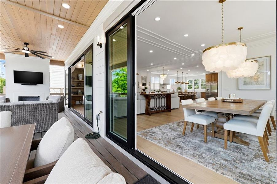 Exterior details and patio area of a home in Echo at Crabapple, Milton (Image 3).