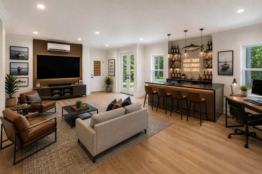 Furnished interior view inside a new home in , Awendaw (Image 19).