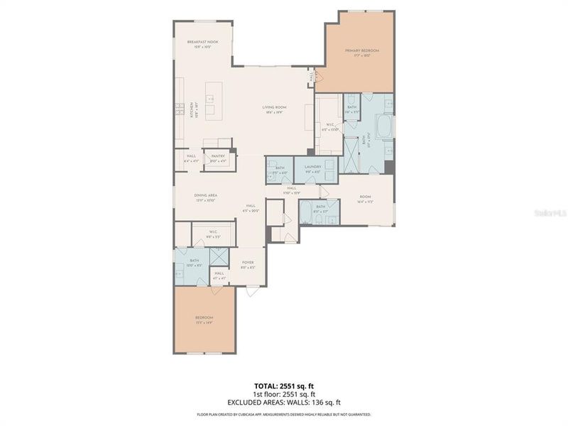 2D floor plan layout of this home in , Parrish, FL (Image 5).