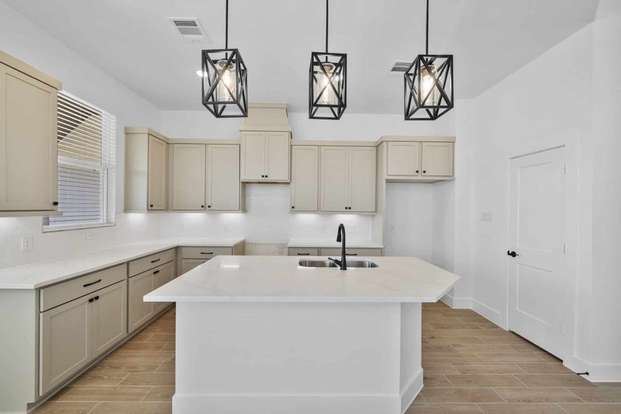 Furnished interior view inside a new home in Bridgeland, Cypress (Image 9). Furnished interior view inside a new home in Bridgeland, Cypress (Image 9).