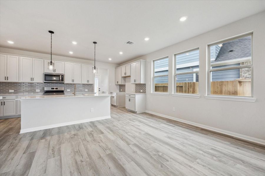 Furnished interior view inside a new home in Elyson, Katy (Image 5).