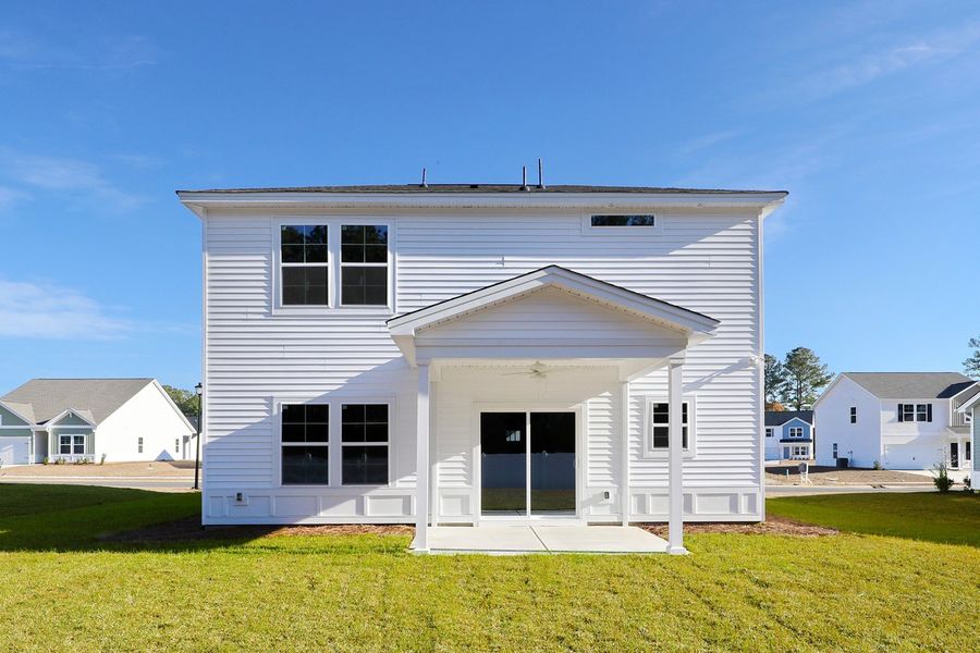 Exterior details and patio area of a home in Hainer Place, Conway (Image 28).