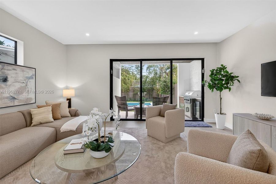 Furnished interior view inside a new home in , Fort Lauderdale (Image 68).