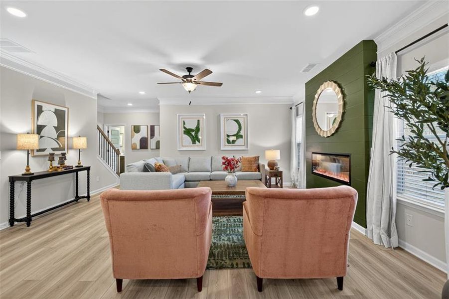 Furnished interior view inside a new home in Sagebrook, Powder Springs (Image 6).