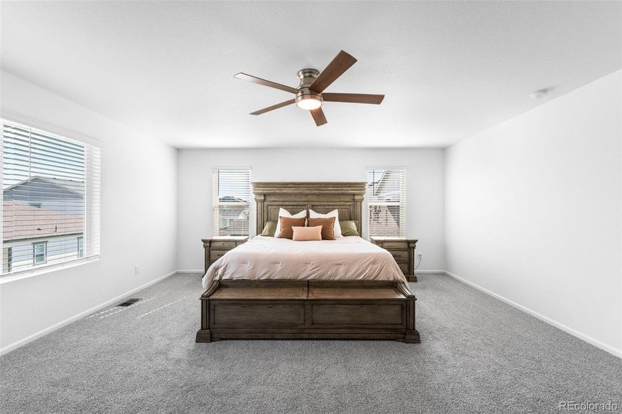 Furnished interior view inside a new home in Thompson River Ranch, Johnstown (Image 7).