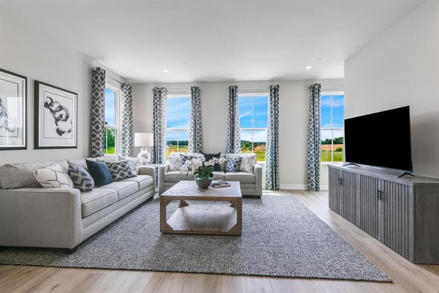 Representative furnished interior of a home built from the Overture by Ryan Homes in Moore Farm Townhomes, Indian Trail (Image 26).