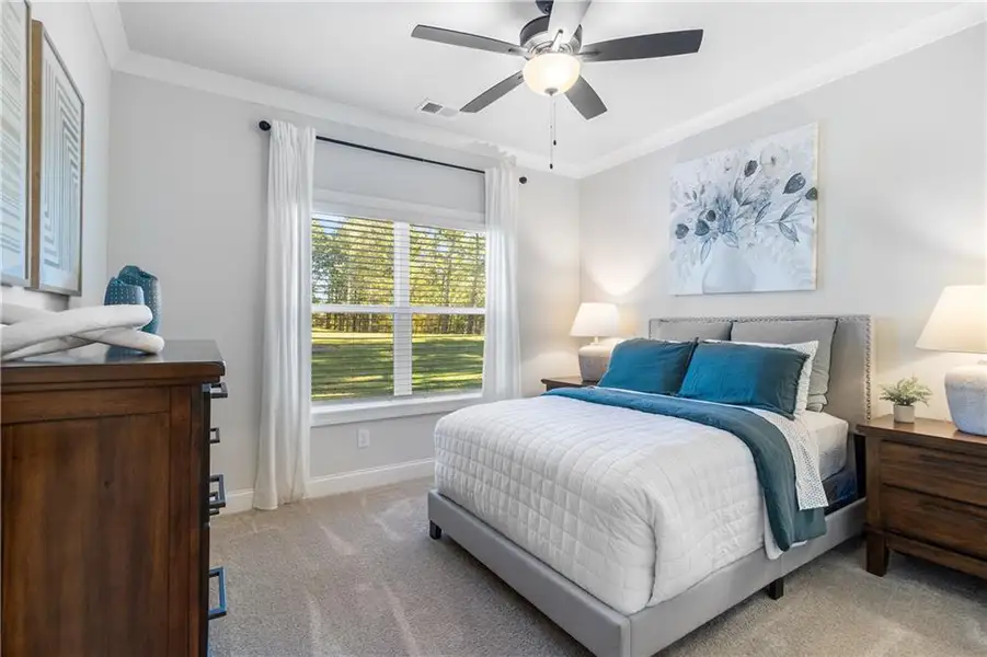 Furnished interior view inside a new home in Belle Woode Estates, Monroe (Image 25). Furnished interior view inside a new home in Belle Woode Estates, Monroe (Image 25).