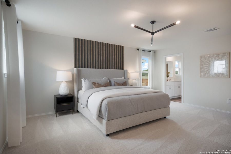 Furnished interior view inside a new home in Meadows at Clear Springs, New Braunfels (Image 10).