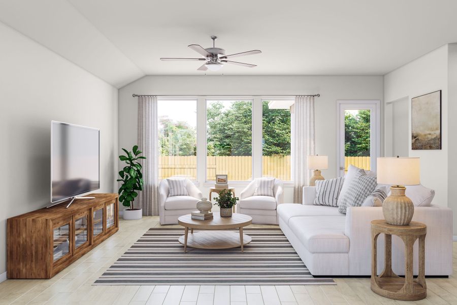 Furnished interior view inside a new home in Lagos Reserve, Manor (Image 6).