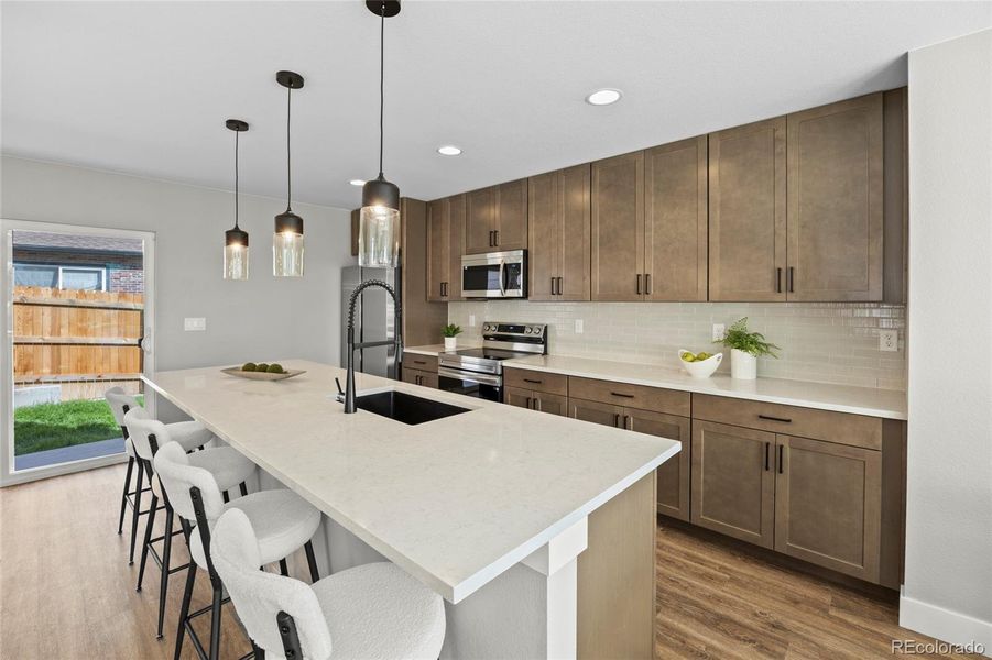 Furnished interior view inside a new home in , Denver (Image 15).