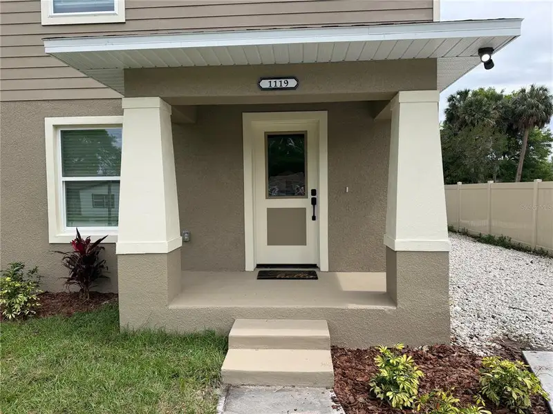 Exterior details and patio area of a home in , Sanford (Image 21).