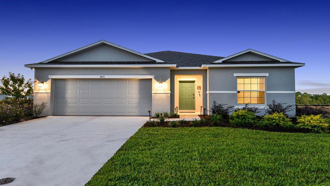 Representative exterior photo of a completed home built from the Goldfinch by Taylor Morrison in Solena, North Fort Myers, FL (Image 12).