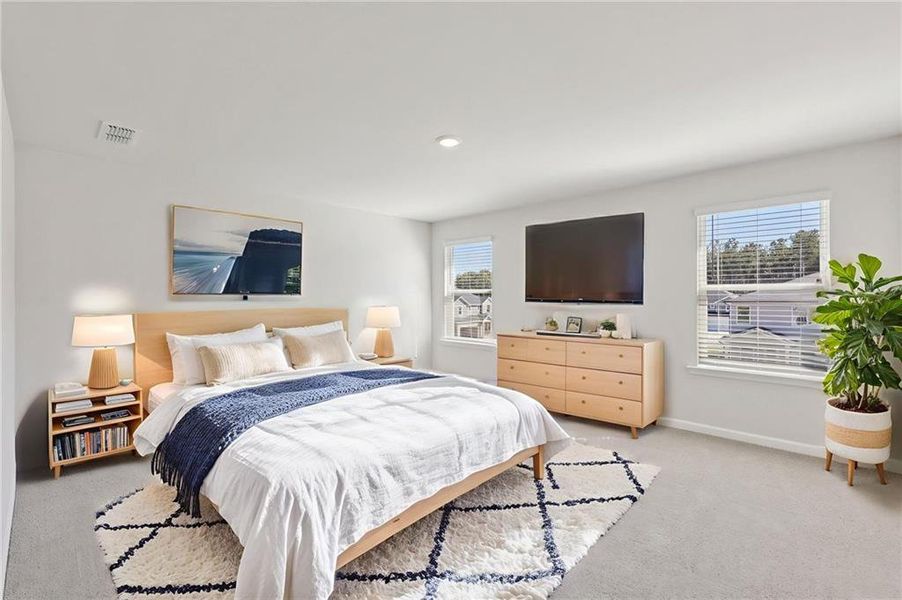 Furnished interior view inside a new home in Parkside at Grayson, Grayson (Image 13).